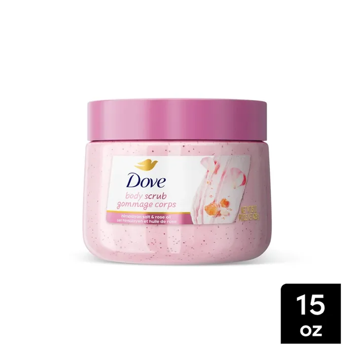 Dove Himalayan Salt & Rose Oil Body Scrub 15 oz