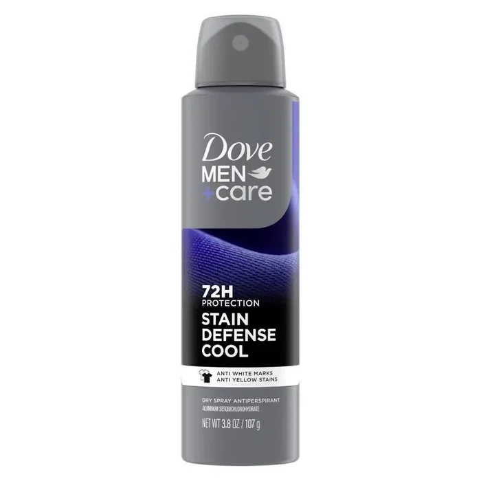 Dove Men+Care 72-Hour Stain Defense Dry Spray Antiperspirant & Deodorant Cool – 3.8oz