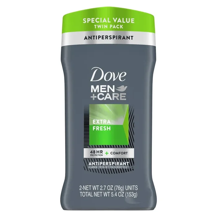 Dove Men+Care Antiperspirant Deodorant Extra Fresh, 2.7 oz, 2 Count