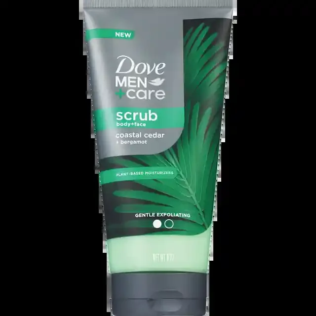 Dove Men+Care Body & Face Scrub Coastal Cedar 9Oz