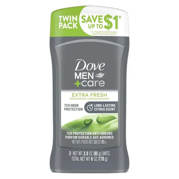 Dove Men+Care Deodorant Stick for Men Clean Comfort, 3 oz, Twin Pack