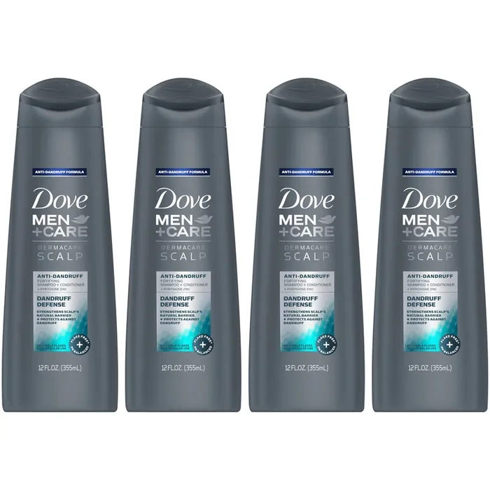 Dove Men+Care Dermacare Scalp 2 in 1 Shampoo & Conditioner Dandruff Defense, 12 oz