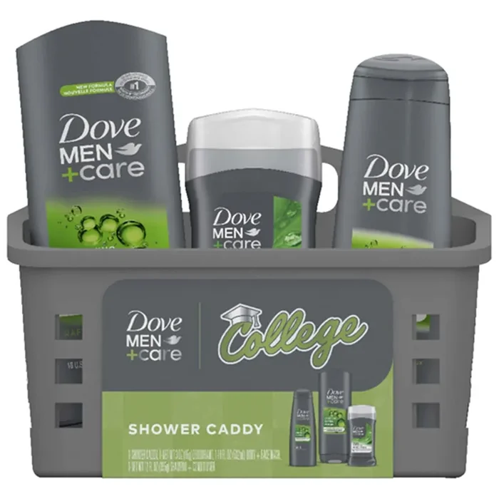 Dove Men+Care Limited Edition Back to School Shower Caddy Extra Fresh for Hydrated Skin, 3 Ct