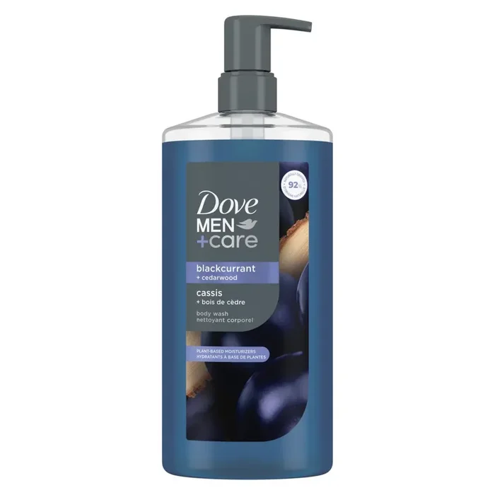 Dove Men+Care Plant-Based Moisturizing Body Wash – Blackcurrant & Cedarwood