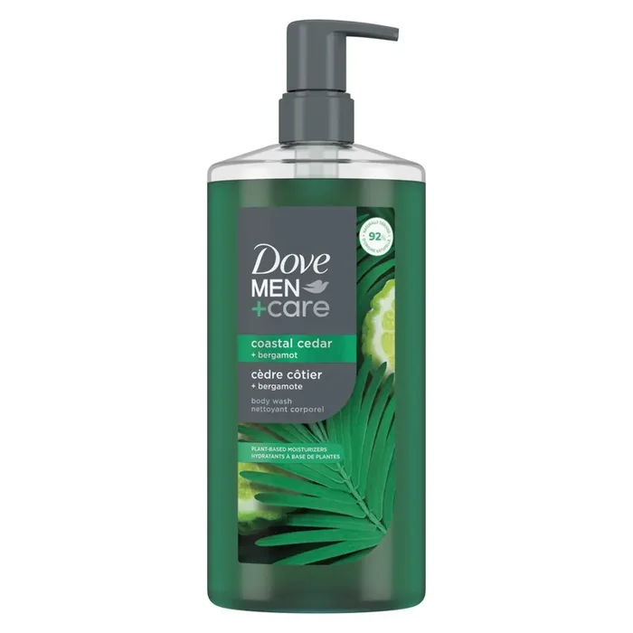 Dove Men+Care Plant-Based Moisturizing Body Wash – Coastal Cedar & Bergamot