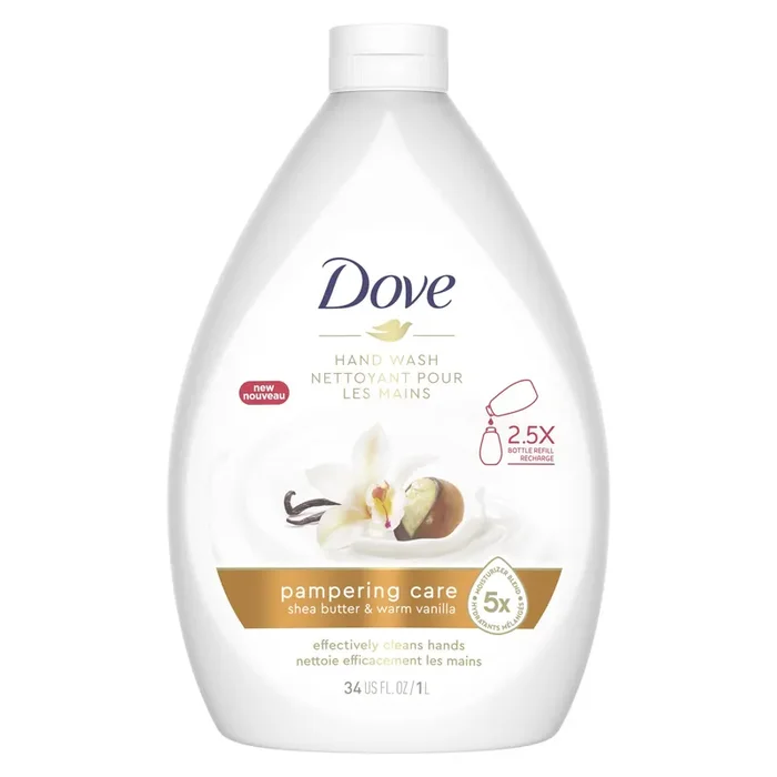 Dove Pampering Care Shea Butter & Warm Vanilla Hand Wash, 1 Liter