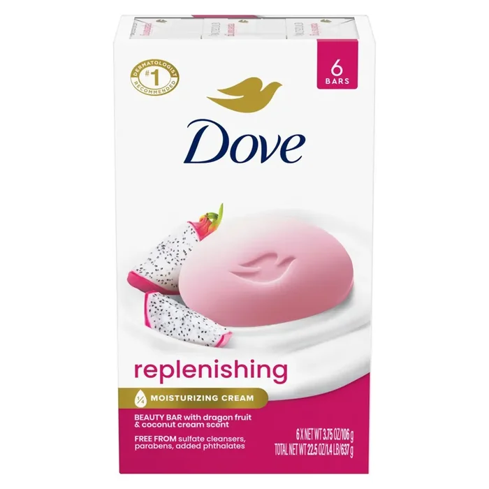 Dove Replenishing Beauty Bar Soap – Dragon Fruit & Coconut Cream