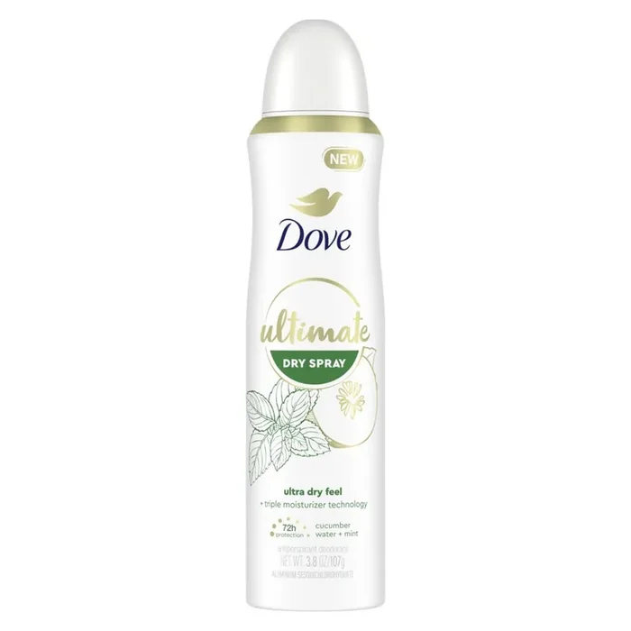 Dove Ultimate Dry Spray Antiperspirant Cucumber Water & Mint