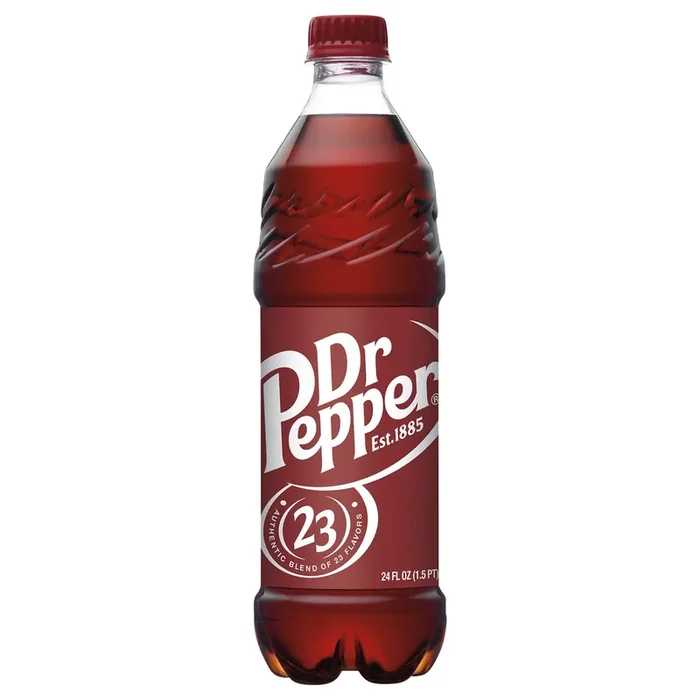 Dr Pepper Soda, 24 fl oz bottle
