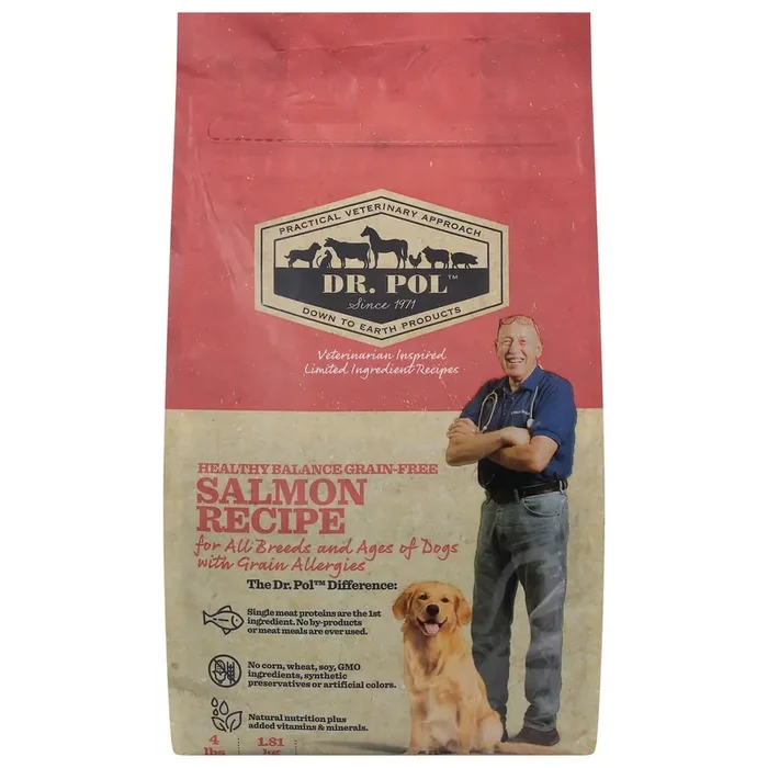 Dr. Pol Healthy Balance Grain-Free Salmon Recipe Dog Food 4 lb