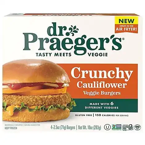 Dr Praeger Burger Veggie Crunchy Cauliflower – 10 OZ