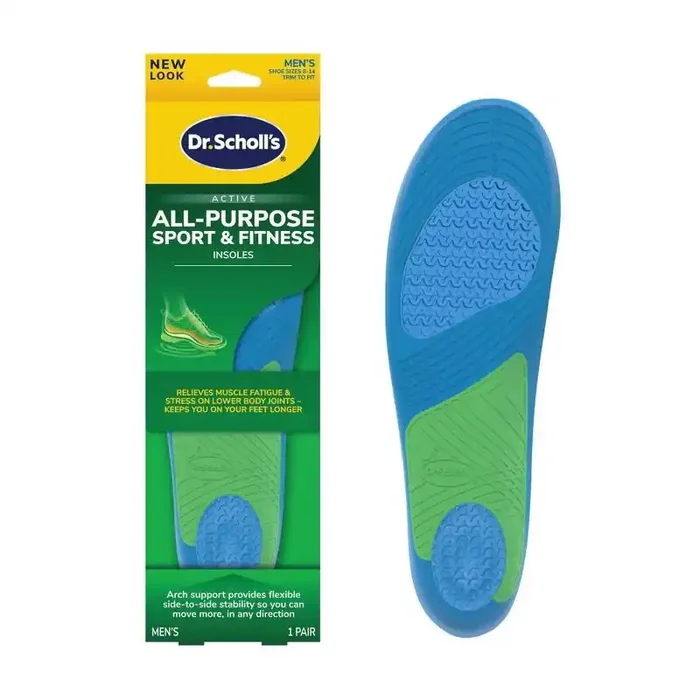 Dr. Scholl‘s All-Purpose Sport & Fitness Men‘s Trim to Fit Comfort Shoe Insoles – 1 Pair – Size 8-14