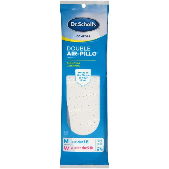 Dr. Scholl‘s Comfort Double Air-pillo Insoles, 1 Pair, Men Size 7-13