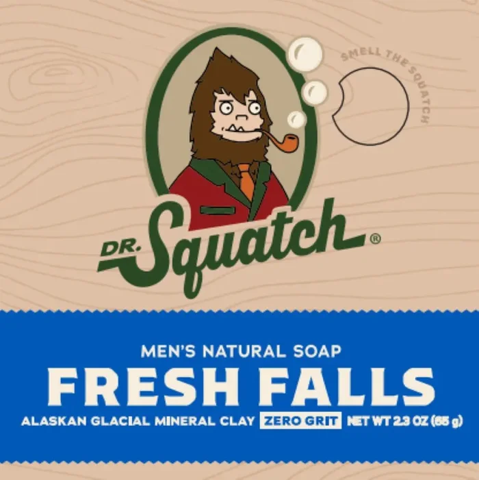 Dr. Squatch Men‘s Natural Bar Soap – Fresh Falls, Travel Size