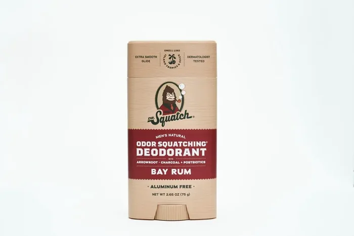 Dr. Squatch Men‘s Natural Bay Rum Deodorant Stick Aluminum Free