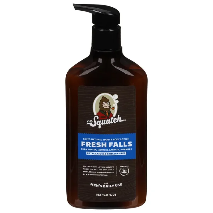 Dr. Squatch Men‘s Natural Hand & Body Fresh Falls Lotion 10.0 fl oz