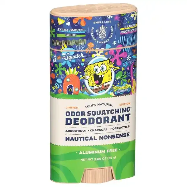 Dr. Squatch Men‘s Natural Odor Squatching Aluminum Free Deodorant, Nautical Nonsense