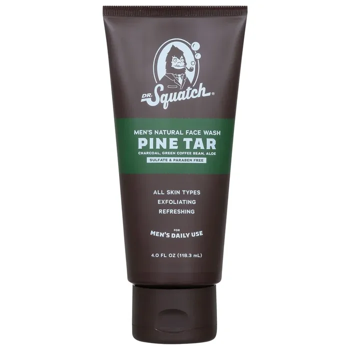 Dr. Squatch Men‘s Natural Pine Tar Face Wash 4.0 fl oz