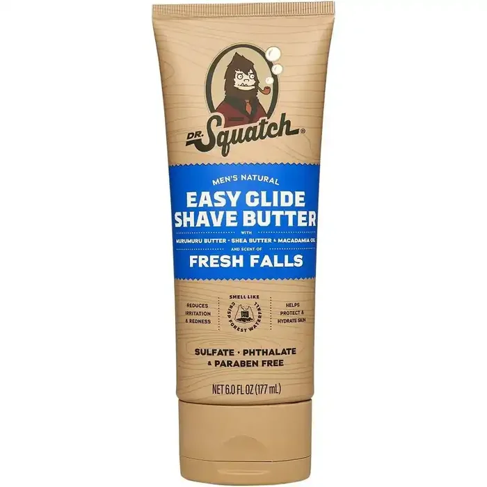 DR. SQUATCH Men‘s Natural Shave Butter – Fresh Falls – 6 fl oz
