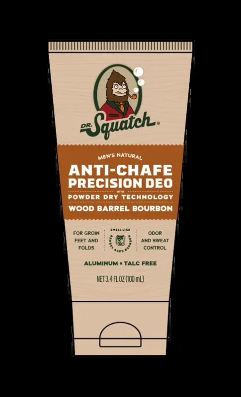 Dr. Squatch® Men‘s Natural Anti-Chafe Precision Deodorant Wood Barrel Bourbon Aluminum + Talc Free
