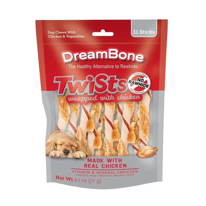 DreamBone No-rawhide chews for Dog Chicken Flavor 11 Count