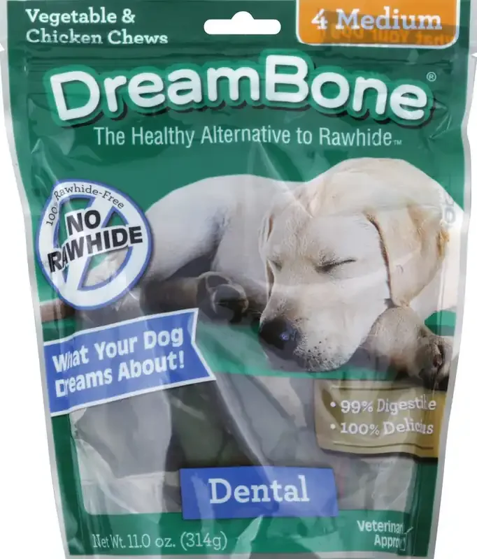 DreamBone Vegetable & Chicken Chews 4 ea