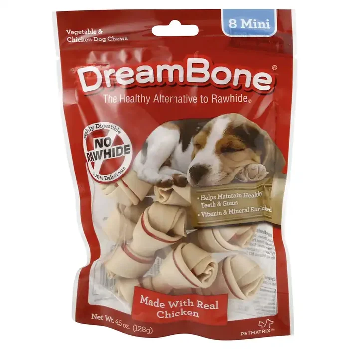 DreamBone Vegetable & Chicken Mini Dog Bone Chews