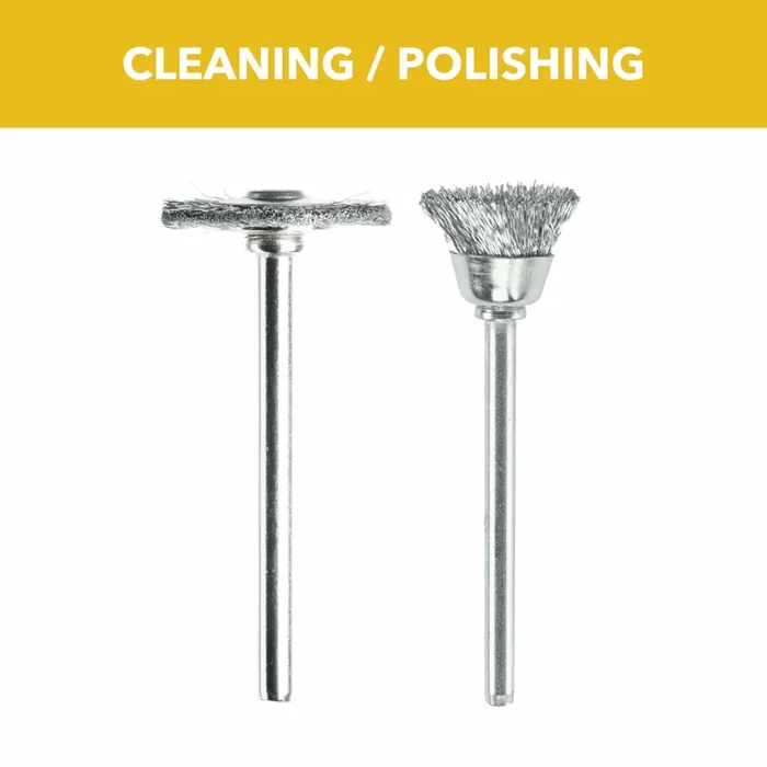 Dremel 2 -Piece Steel Set Cleaning/Polishing Brush Bit Accessory Set