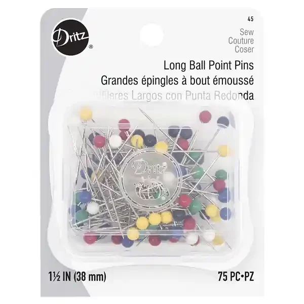 Dritz Pins – Long Ball Point, 1-1/2″