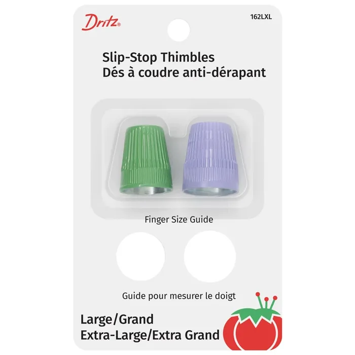 Dritz Thimbles, 2 Pack (Large and XL)