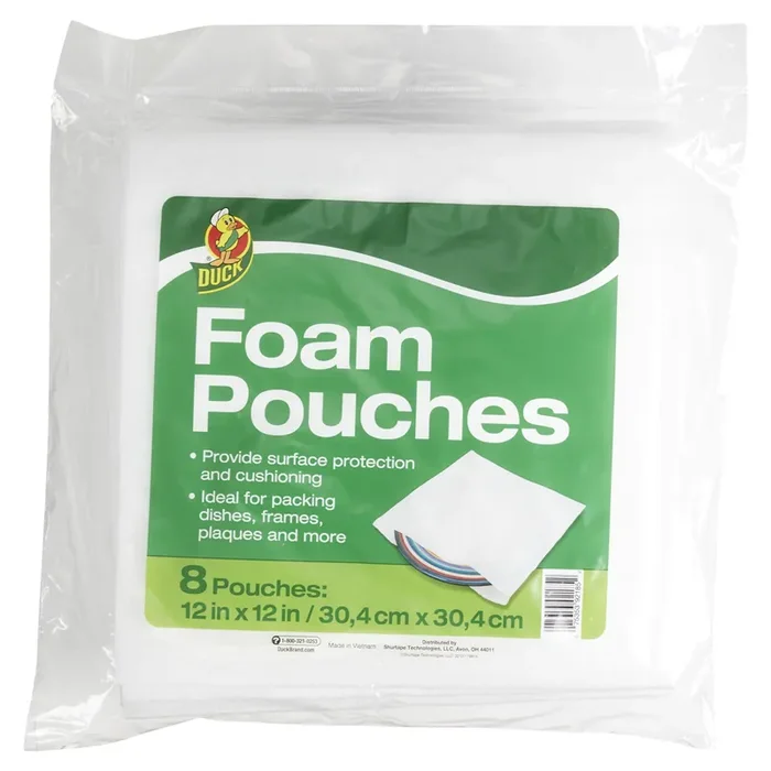 Duck Brand Foam Pouches – White