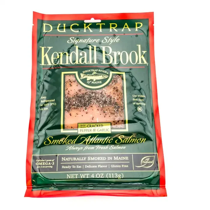 Ducktrap River of Maine Kendall Brook Smoked Pepper Garlic Salmon