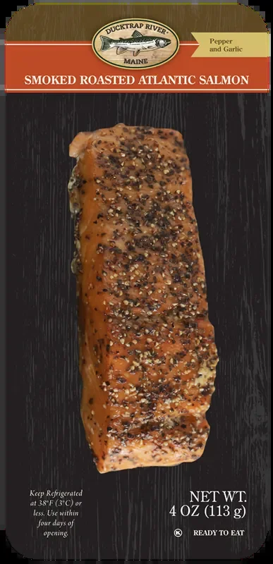 Ducktrap River of Maine® smoke roasted Atlantic salmon, pepper and garlic