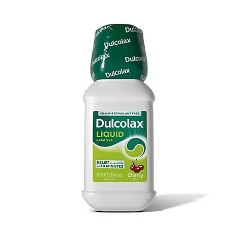 Dulcolax Liquid Laxative For Constipation Relief Cherry – 12 Fl. Oz.