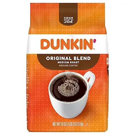 Dunkin‘ 18 Ounce Original Roast & Ground Coffee Bag – 18 Oz – 18 oz