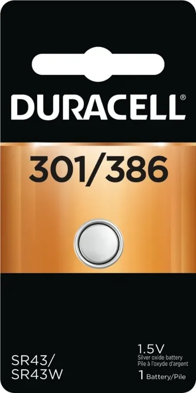 Duracell 301/386 Silver Oxide Specialty Battery