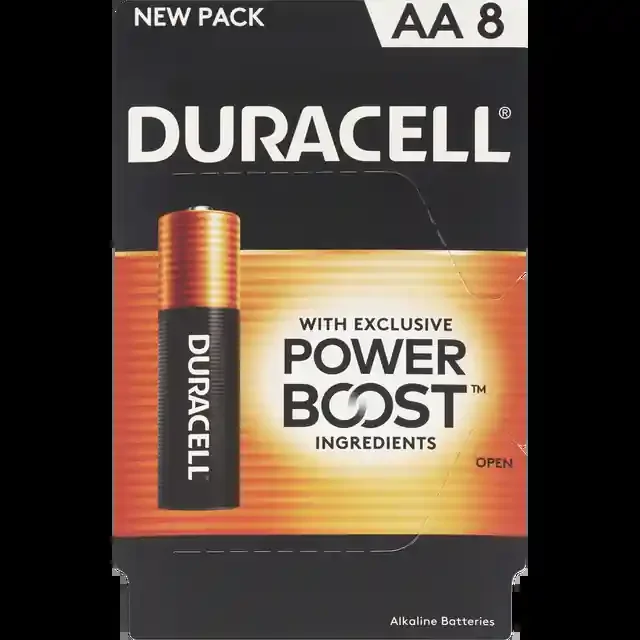 Duracell Coppertop Power Boost Aa Alkaline Batteries, 8 Ct