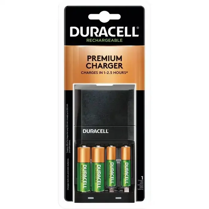Duracell is4000 Battery Charger for NiMH AA/AAA Rechargeable Batteries – Includes 2 AA & 2 AAA Rechargeable Batteries