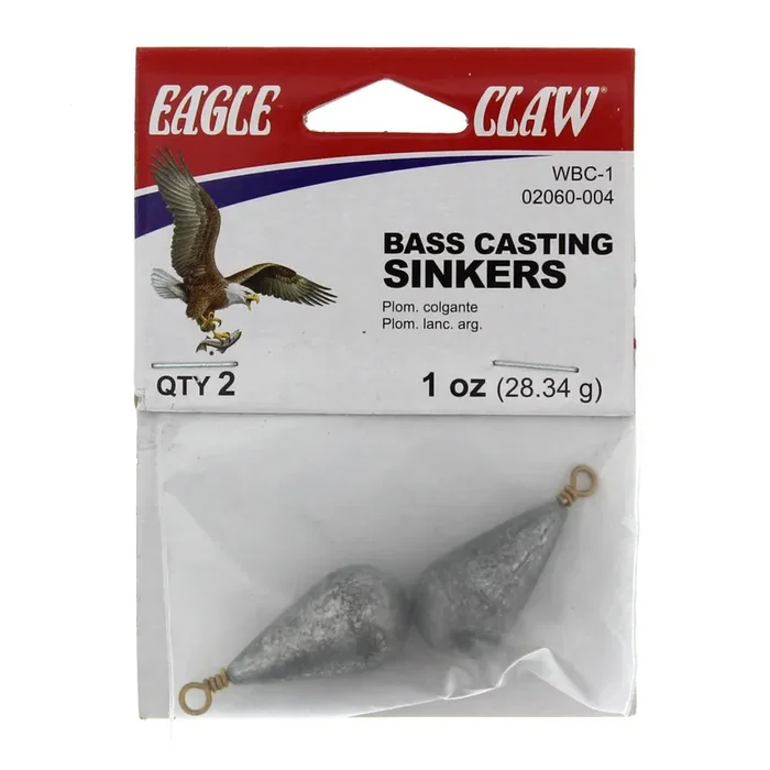 Eagle Claw 1 OZ Bass Cast Sinker