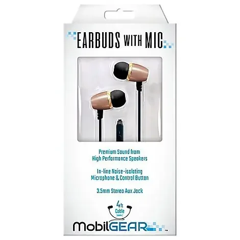 Earbud With Mic -metalic Rose Gold – Me-e1 – EA
