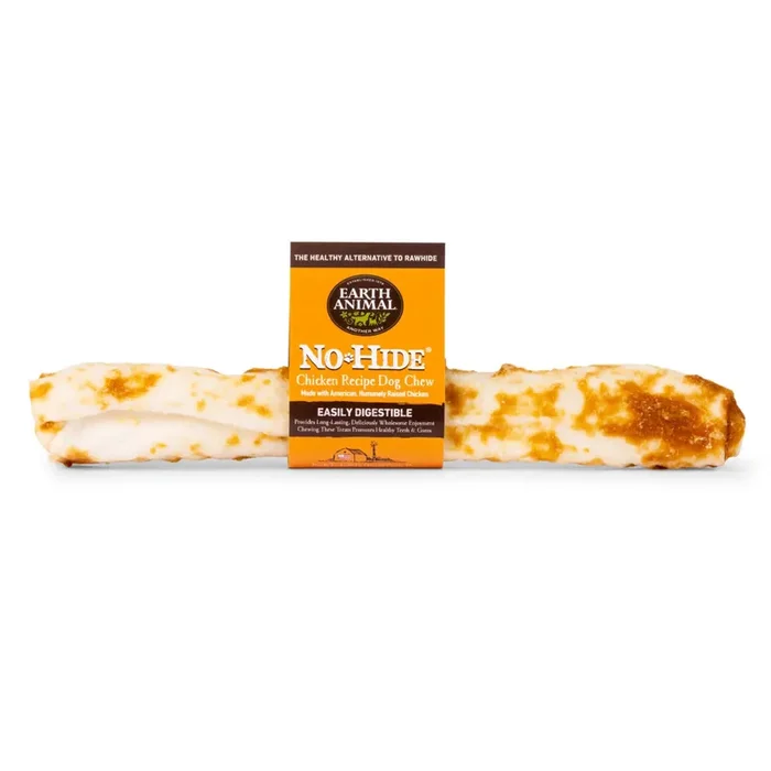 Earth Animal No-Hide Cage-Free Chicken Large Natural Rawhide Alternative Dog Chew, 1 Count