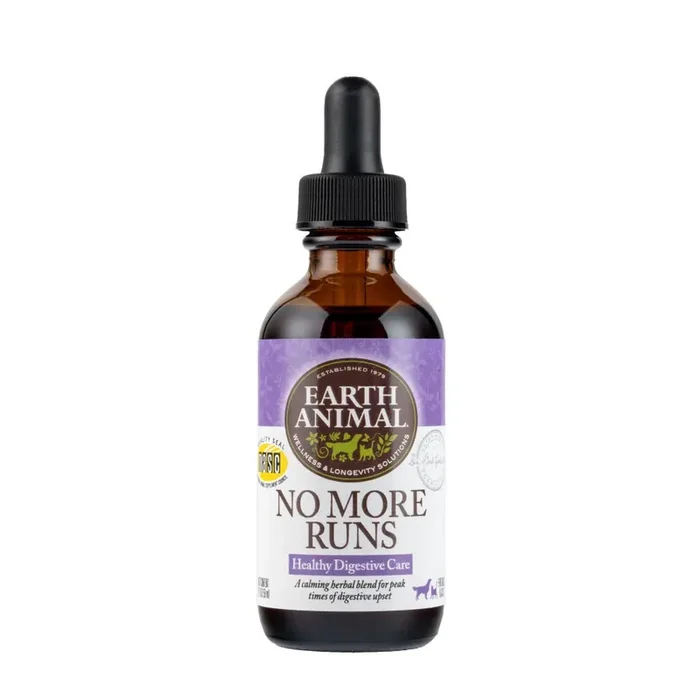 Earth Animal Organic Herbal Remedies No More Runs for Dogs & Cats, 2 oz. Bottle