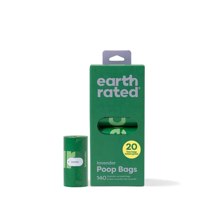 Earth Rated Lavender Poop Bags for Dogs, Count of 140