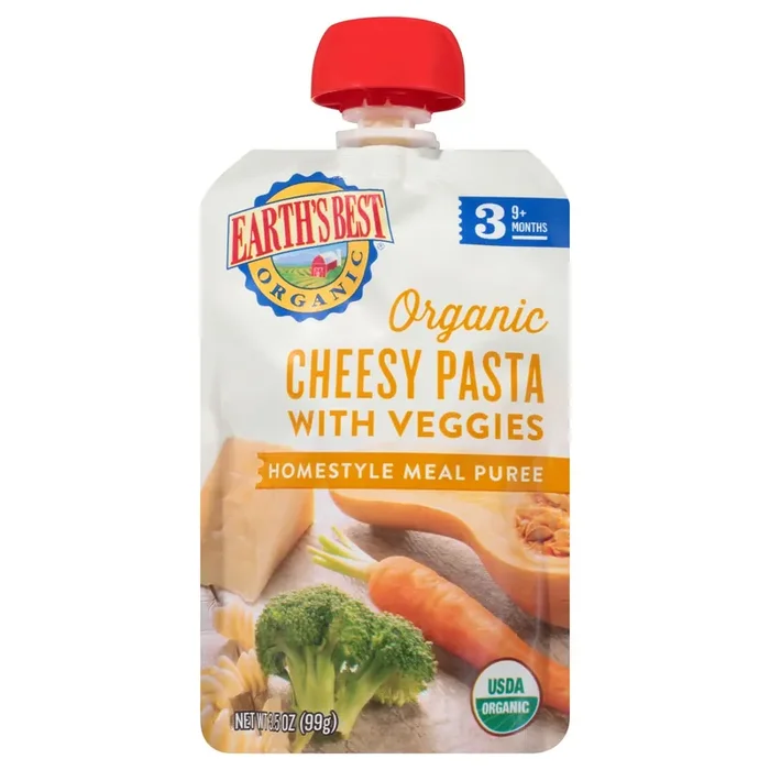Earth‘s Best Cheesy Pasta With Veggies