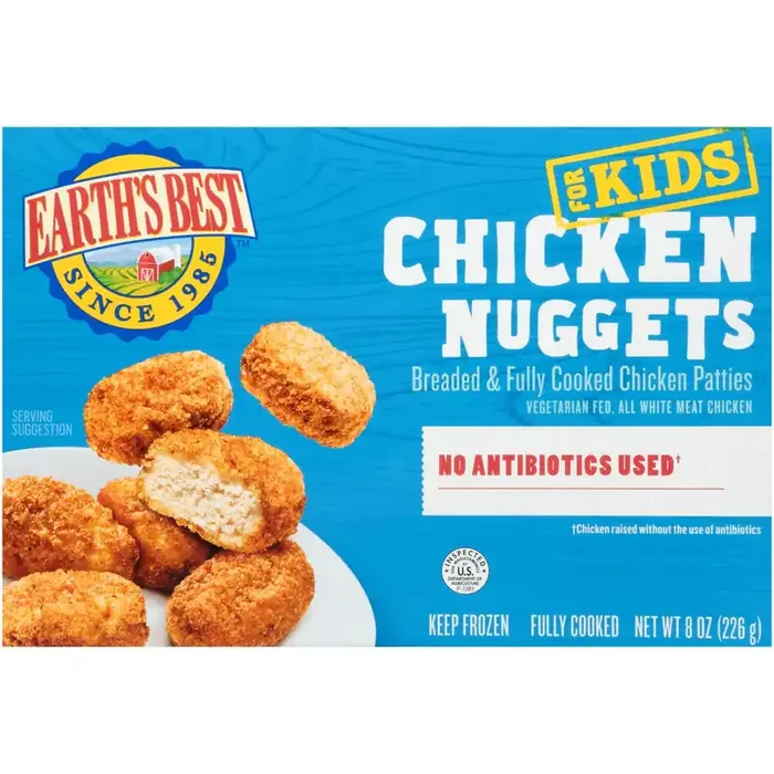Earth‘s Best Chicken Nuggets for Kids 8 oz. Box
