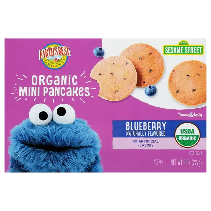 Earth‘s Best Organic Blueberry Mini Pancakes 8 oz. Box