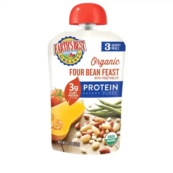 Earth‘s Best Organic Four Bean Feast With Vegetables Baby Food Pouch
