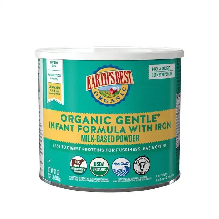 Earth‘s Best Organic Gentle Powder Infant Formula – 21oz