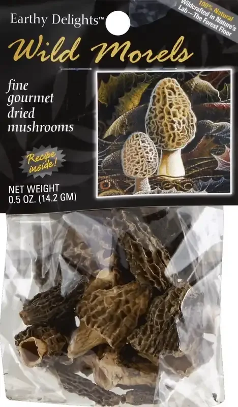 Earthy Delights Dried Wild Morel Mushrooms, Bag