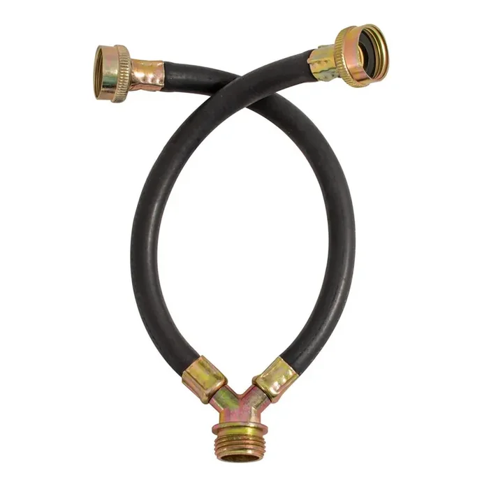 EASTMAN 12-in 3/4 -in FHT Inlet x 3/4 -in MHT Outlet Rubber Washing machine connector